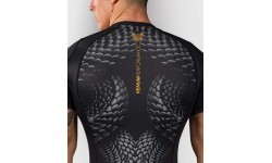 Venum Matupa rashguard ar īsām piedurknēm – Black/Grey/Gold