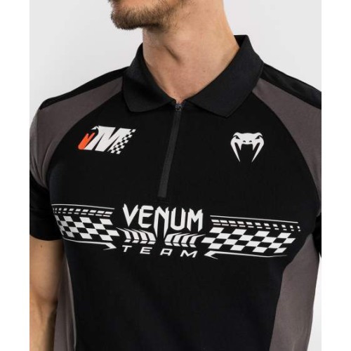 Venum Motorsport Cotton Polo - Deep Black