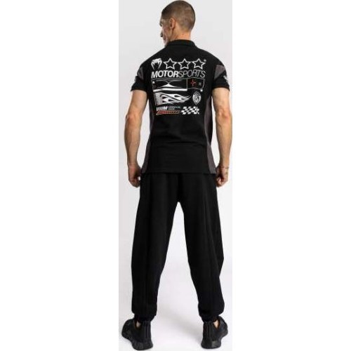 Venum Motorsport Cotton Polo - Deep Black