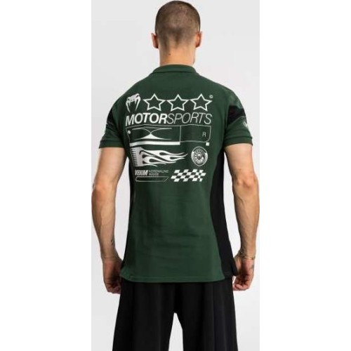 Venum Motorsport Cotton Polo - Deep Forest