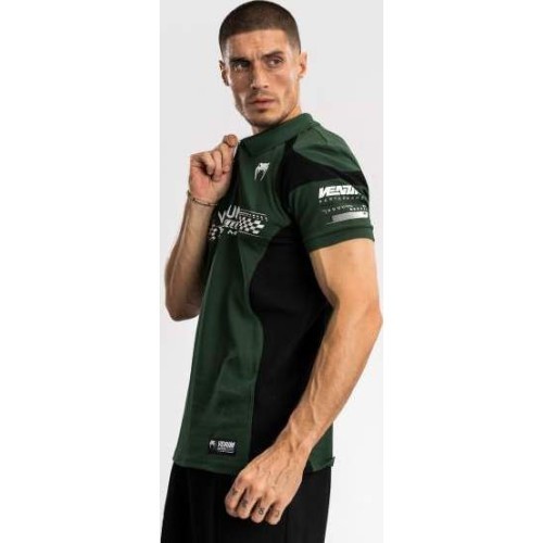 Venum Motorsport Cotton Polo - Deep Forest