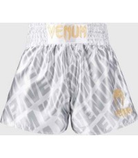 Venum Contender XT Muay Thai šorti – balti/sudraba