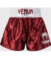 Venum Contender XT Muay Thai šorti, ķiršsarkani/balti