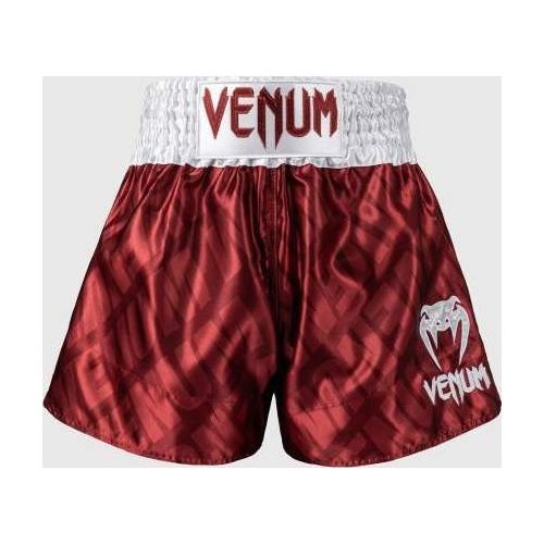 Шорты Muay Thai Venum Contender XT, вишнёво-белые