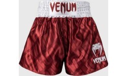 Venum Contender XT Muay Thai šorti, ķiršsarkani/balti