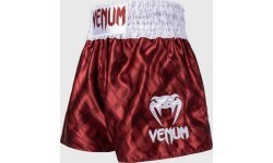 Venum Contender XT Muay Thai šorti, ķiršsarkani/balti