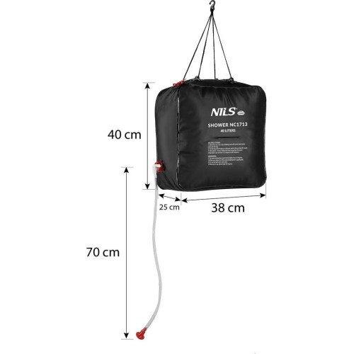 NC1713 PORTABLE SHOWER 40L NILS CAMP