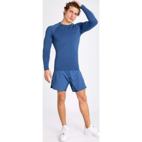 Venum Contender vīriešu rashguard krekls ar garām piedurknēm, zils