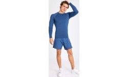 Venum Contender vīriešu rashguard krekls ar garām piedurknēm, zils