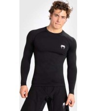 Venum Contender vīriešu rashguard ar garām piedurknēm – melns/balts