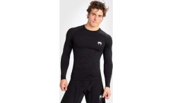 Venum Contender Men’s Long Sleeve Rashguard - Black/White