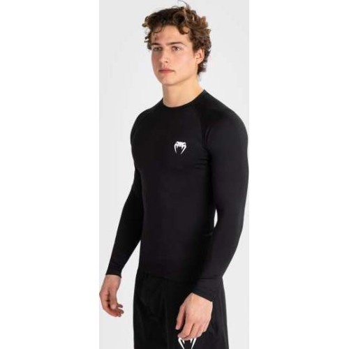 Venum Contender Men’s Long Sleeve Rashguard - Black/White