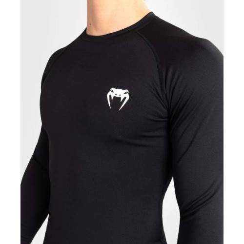 Venum Contender vīriešu rashguard ar garām piedurknēm – melns/balts