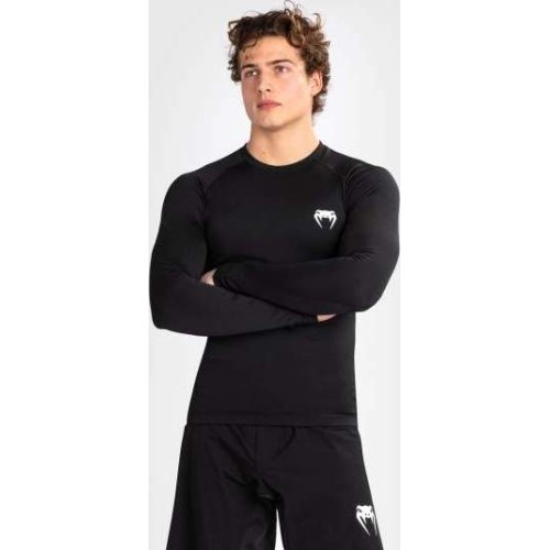 Venum Contender Men’s Long Sleeve Rashguard - Black/White