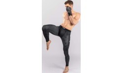 Леггинсы Venum Midnight Fury, чёрный/серый/серебристый
