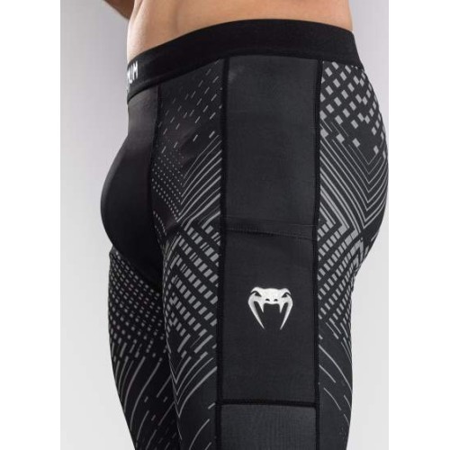 Venum Midnight Fury legingi, melns/pelēks/sudraba