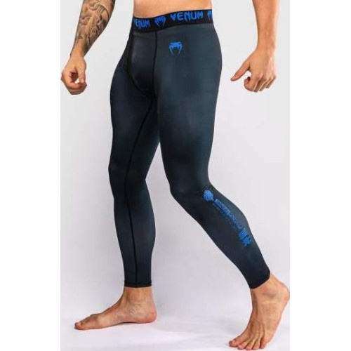 Kompresijas bikses Venum Thunder Dragon, melnas/karaliski zilas
