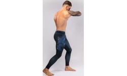 Venum Thunder Dragon Spats - Black/Royal Blue