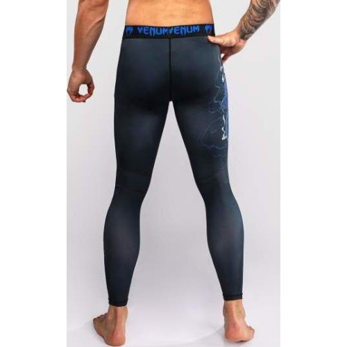 Kompresijas bikses Venum Thunder Dragon, melnas/karaliski zilas