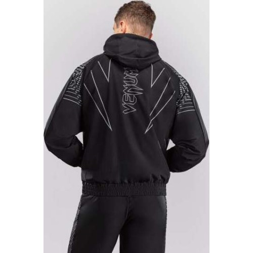 Спортивная куртка Venum Midnight Fury – чёрная/серая/серебристая