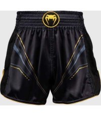 Venum Streamline Muay Thai Shorts - Black/Gold