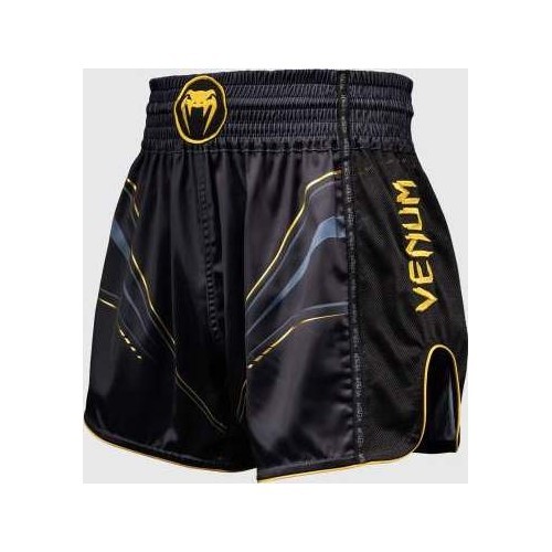 Venum Streamline Muay Thai šorti, melni/zelta