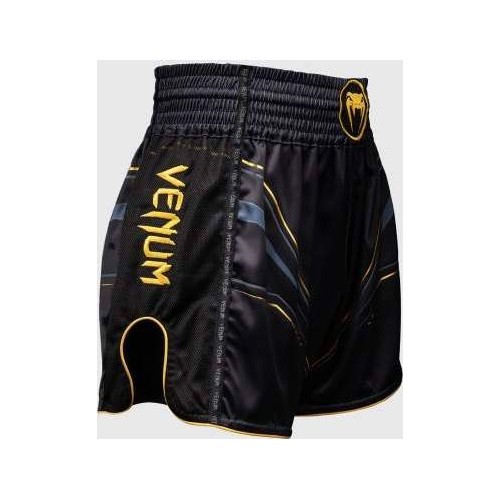 Venum Streamline Muay Thai šorti, melni/zelta