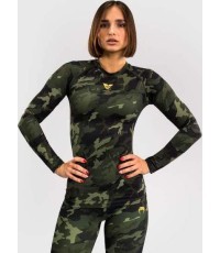 Женский рашгард Venum x Sophia Rose с длинным рукавом – Forest Camo