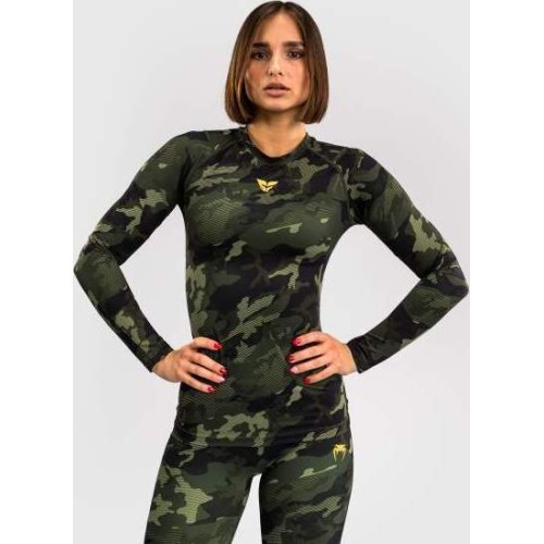 Женский рашгард Venum x Sophia Rose с длинным рукавом – Forest Camo