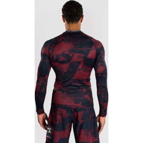 Men's UFC Zenith by Venum Burgundy Authentic Fight Week Performance Long Sleeve Rashguard