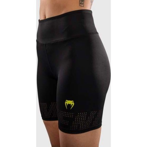 Venum Lazer sieviešu kompresijas šorti, melni/dzelteni