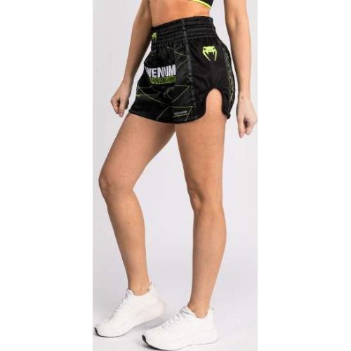 Venum Training Camp 4.0 Muay Thai Short - Black/Neon Green