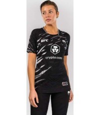 UFC Fusion by Venum Authentic Fight Night sieviešu walkout krekls – melns