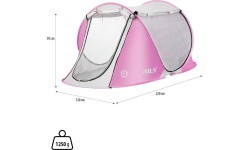 Розовая пляжная палатка pop-up NC3043 NILS
