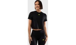Женская футболка Venum Lazer Dry Tech, чёрная/жёлтая