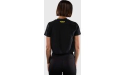 Venum Lazer Dry Tech sieviešu T-krekls, melns/dzeltens