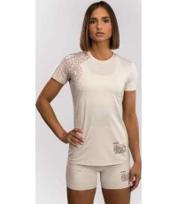 Venum Serpenti Dry-Tech sieviešu T-krekls, ziloņkaula / bordo