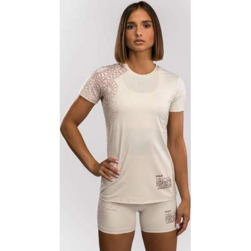 Venum Serpenti Dry-Tech sieviešu T-krekls, ziloņkaula / bordo