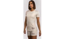 Venum Serpenti Women’s Dry-Tech T-Shirt - Ivory/Burgundy