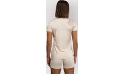 Venum Serpenti Dry-Tech sieviešu T-krekls, ziloņkaula / bordo