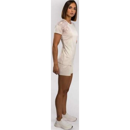 Venum Serpenti Women’s Dry-Tech T-Shirt - Ivory/Burgundy