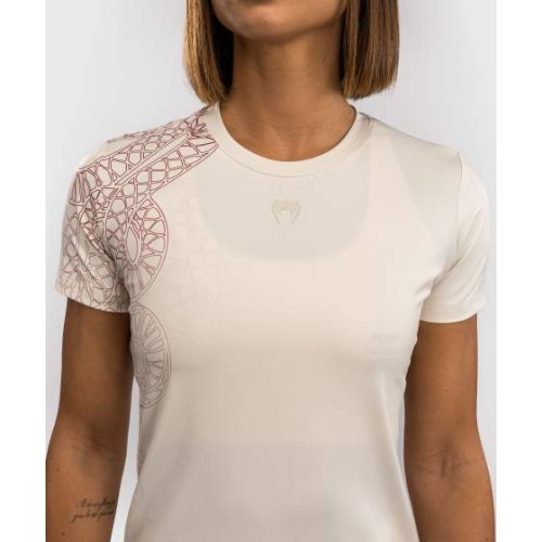 Venum Serpenti Dry-Tech sieviešu T-krekls, ziloņkaula / bordo