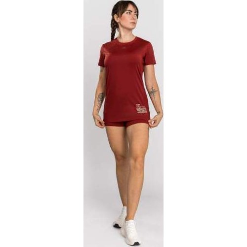 Venum Serpenti Women’s Dry-Tech T-Shirt - Burgundy/Ivory