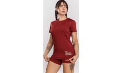 Женская футболка Venum Serpenti Dry-Tech, бордовый/слоновая кость