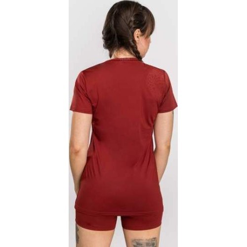 Venum Serpenti Women’s Dry-Tech T-Shirt - Burgundy/Ivory