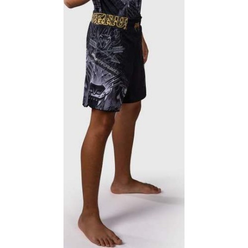 Venum Wolf Atak Kids Fightshorts - Black/Grey