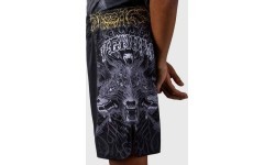 Venum Wolf Atak bērnu cīņas šorti, melni/pelēki