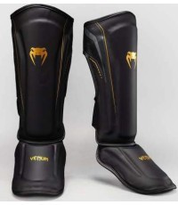Venum Streamline Shin Guards - Black/Gold