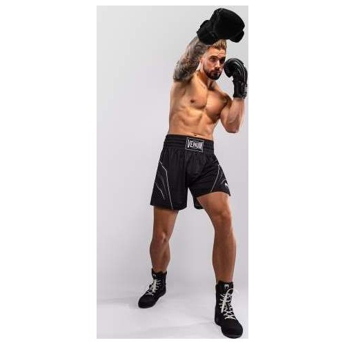 Venum Streamline Boxing Shorts - Black/White