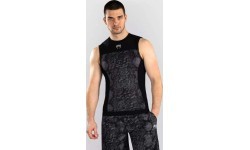 Venum G-Fit Scales Sleeveless Rashguard - Black/ Charcoal Grey